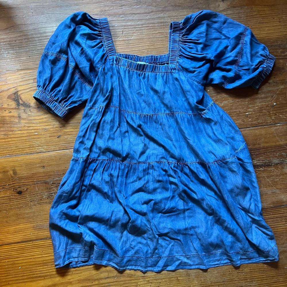 She + Sky Blue Denim Dress